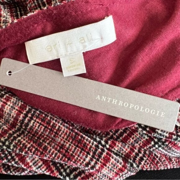 Anthropologie eri + ali Romy plaid midi dress small - Picture 6 of 6